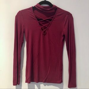 Cute Choker Neck Top